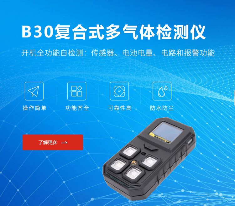 B30便携式单一气体检测仪
